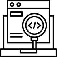 Code Testing Icon Design vector