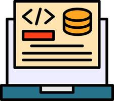 Backend Development Icon Design vector