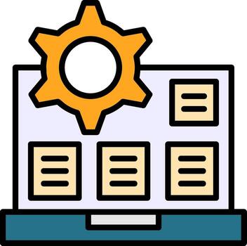 algoritmo icono diseño vector