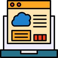 Cloud Coding Icon Design vector