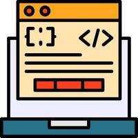 Code Processor Icon Design vector