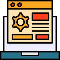 Custom Features Icon Design vector