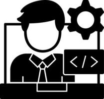 Programmer Icon Design vector