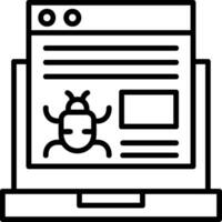 Bug Icon Design vector