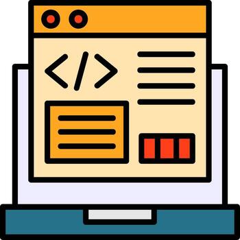 código refactorización icono diseño vector
