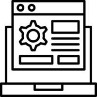 Custom Features Icon Design vector