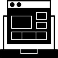 Website Layout Icon Design vector