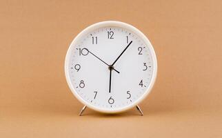 Alarm clock stop concept of time and work of time is valuable to life photo in studio