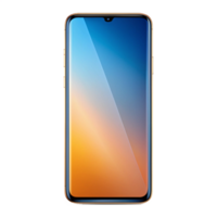 Curve Display Smartphone isolated on transparent background png
