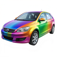 Multi Color Car isolated in transparent background png