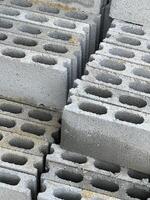 concrete blocks in a building photo