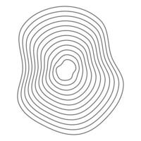 Geometric topography lines. Rhythmic terrain patterns. Organic contour waves. Natural elevation shapes. vector