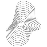 Fluid topography contours. Natural wave patterns. Geometric elevation shapes. Organic terrain lines. vector