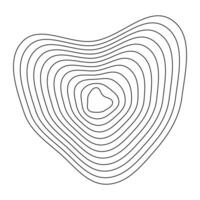 Fluid contour lines. Organic topography waves. Natural terrain patterns. Abstract elevation shapes. vector