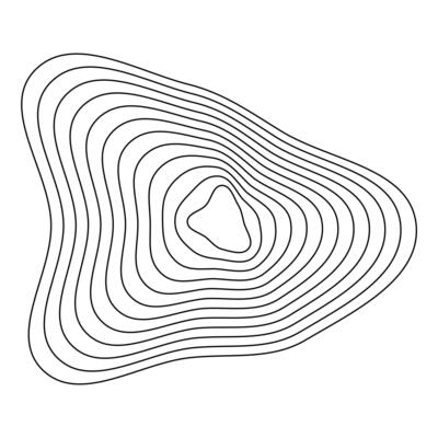 Organic elevation contours. Geometric terrain art. Rhythmic line waves. Natural topography design.