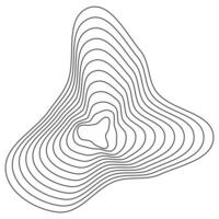 Abstract terrain patterns. Geometric contour lines. Smooth topography waves. Organic elevation shapes. vector
