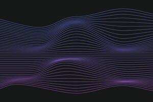 Contemporary wave graphics for design projects. Frequency equalizer visualization. Sleek and modern line art. Vectors illustration with wave effects. Soft curved lines, flowing design.