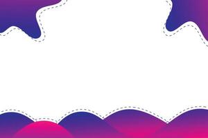 Abstract red and blue background. Gradient background. With dash line vector