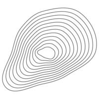 Geometric contour design. Undulating terrain art. Rhythmic topography mapping. Wavy line patterns. vector