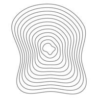 Smooth contour waves. Organic elevation design. Abstract topography lines. Natural terrain patterns. vector