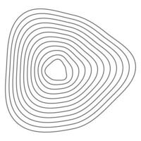 Smooth terrain lines. Organic topography flow. Geometric contour art. Rhythmic elevation waves. vector