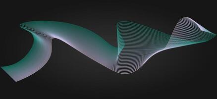 Geometric wave pattern for graphic design. Dynamic frequency band filter. Minimalist abstract line art. Vectors art with gradient waves. Flowing curved stripes, smooth transitions.