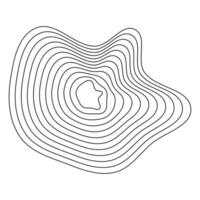 Abstract contour patterns. Topography-inspired waves. Organic terrain art. Geometric line shapes. vector