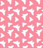 Seamless pattern of butterfly and moth vector