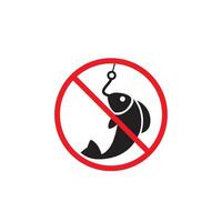 Prohibition sign. Black forbidden symbol in red round shape vector