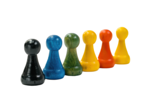 Board Game Pieces On Transparent Background. png