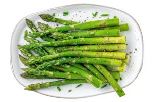 Boiled Asparagus On Transparent Background. png