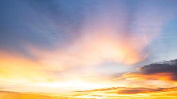 Beautiful , luxury soft gradient orange gold clouds and sunlight on the blue sky perfect for the background, take in everning,Twilight, Large size, high definition landscape photo