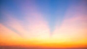 Beautiful , luxury soft gradient orange gold clouds and sunlight on the blue sky perfect for the background, take in everning,Twilight, Large size, high definition landscape photo