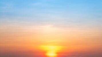 Beautiful , luxury soft gradient orange gold clouds and sunlight on the blue sky perfect for the background, take in everning,Twilight, Large size, high definition landscape photo