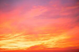 Beautiful , luxury soft gradient orange gold clouds and sunlight on the blue sky perfect for the background, take in everning,Twilight, Large size, high definition landscape photo