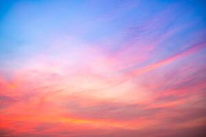Beautiful , luxury soft gradient orange gold clouds and sunlight on the blue sky perfect for the background, take in everning,Twilight, Large size, high definition landscape photo