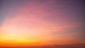 Beautiful , luxury soft gradient orange gold clouds and sunlight on the blue sky perfect for the background, take in everning,Twilight, Large size, high definition landscape photo