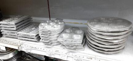 Coang supermarket shelf display. One of the complete cake and food equipment and ingredients stores in Makassar. South Sulawesi, Indonesia - August 7 2024 photo
