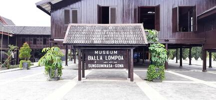 The Balla Lompoa Museum is the palace and center of government of the Gowa kingdom. South Sulawesi, Indonesia - August 7 2024 photo