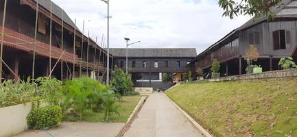 The Balla Lompoa Museum is the palace and center of government of the Gowa kingdom. South Sulawesi, Indonesia - August 7 2024 photo