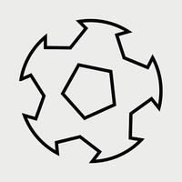 Ninja star shaped object, abstract star vector