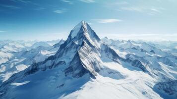Minimalist mountain range drone photography photo