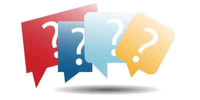 FAQ Concept, Many Questions being asked, Q and A Illustration vector