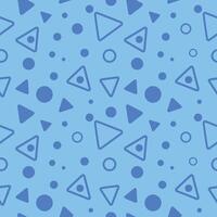 Seamless pattern of geometric shapes, triangle, circle. Suitable for children's decorative design, game background, web banner, interior design. pattern. vector