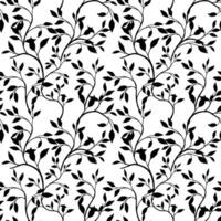 hand drawn tiny branches leaves with drops pattern. Seamless simple shape leaf stems. Design for fashion, fabric, wallpaper. vector