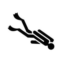 snorkeling solid icon design good for web or mobile app vector
