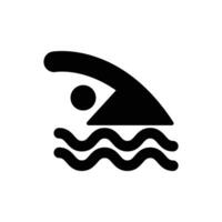 swimming solid icon design good for web or mobile app vector