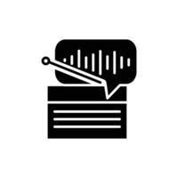 radio wave solid icon design good for web or mobile app vector