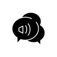 voice chat solid icon design good for web or mobile app vector