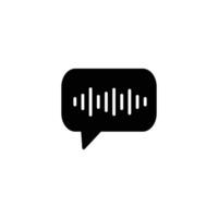sound wave solid icon design good for web or mobile app vector